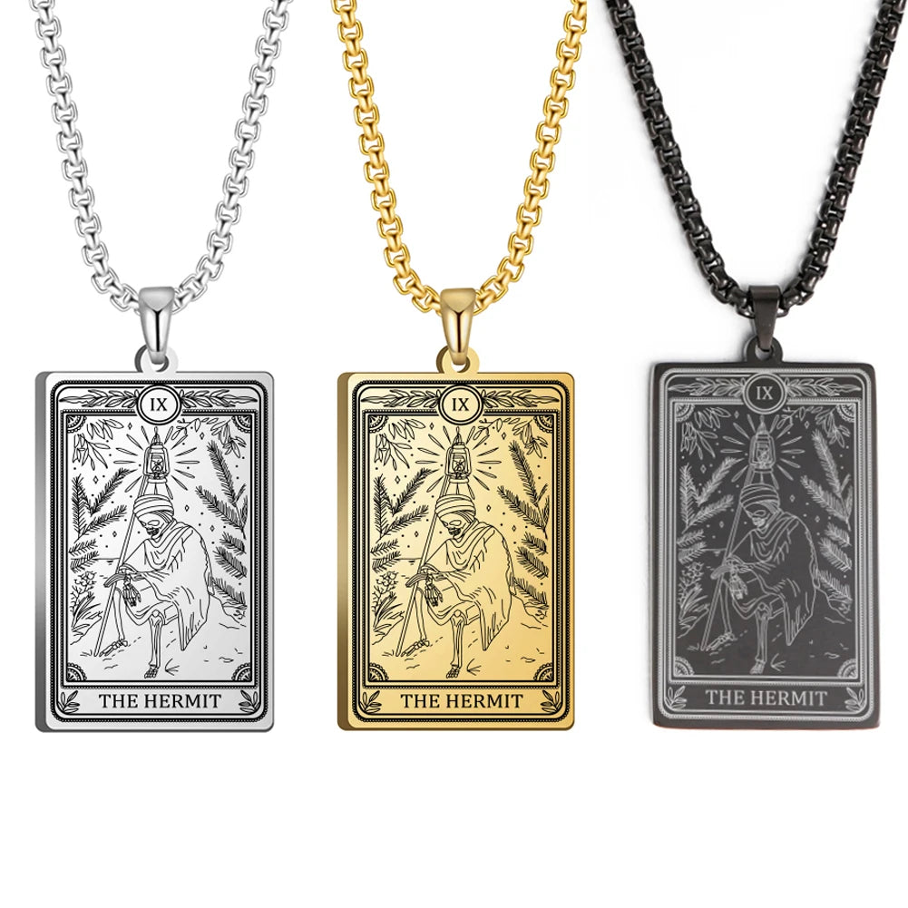 Tarot Necklace Amulet Marigold Tarot Card Major Arcana