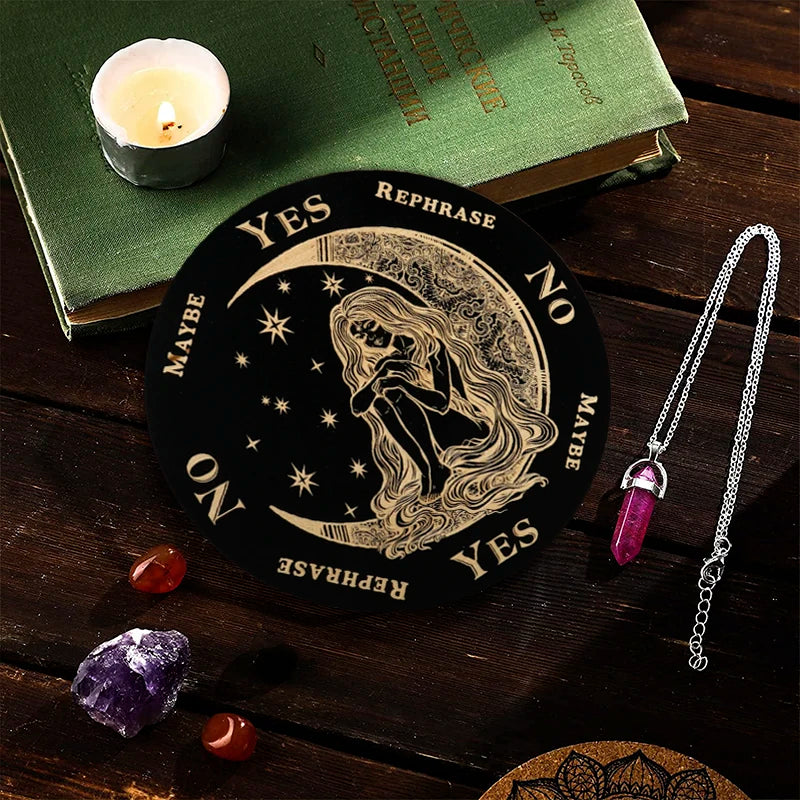 Wooden Pendulum Board for Divination