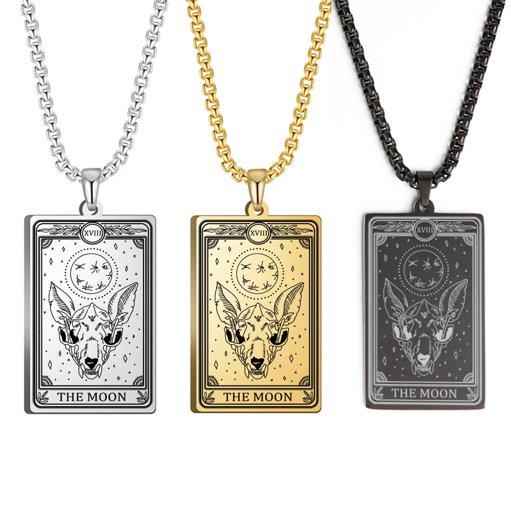 Tarot Necklace Amulet Marigold Tarot Card Major Arcana
