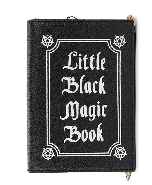 Magic Book Shape Clutch for Women Book of Spells