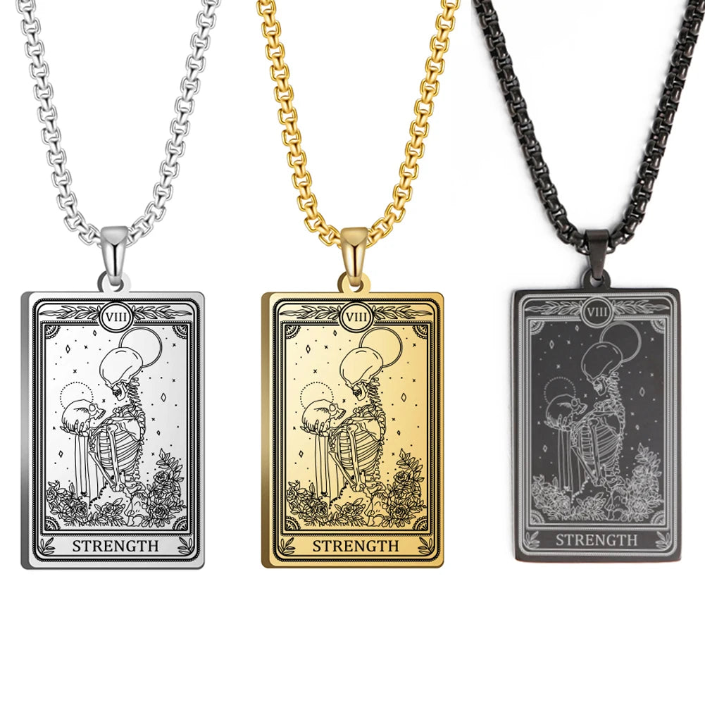 Tarot Necklace Amulet Marigold Tarot Card Major Arcana