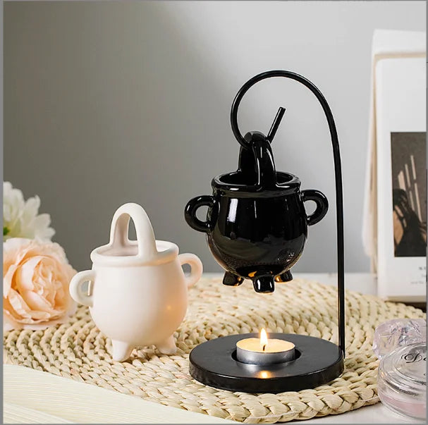 Cauldron tea light candle warmer