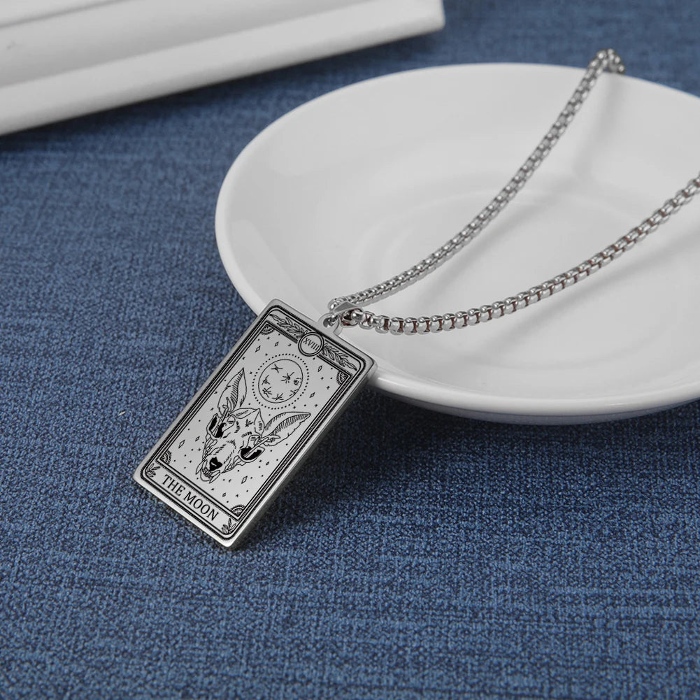 Tarot Necklace Amulet Marigold Tarot Card Major Arcana