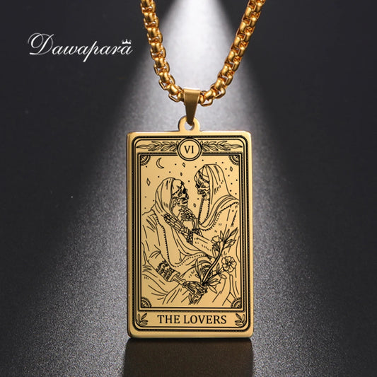 Tarot Necklace Amulet Marigold Tarot Card Major Arcana