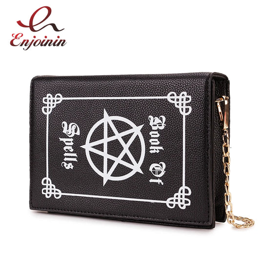 Magic Book Shape Clutch for Women Book of Spells